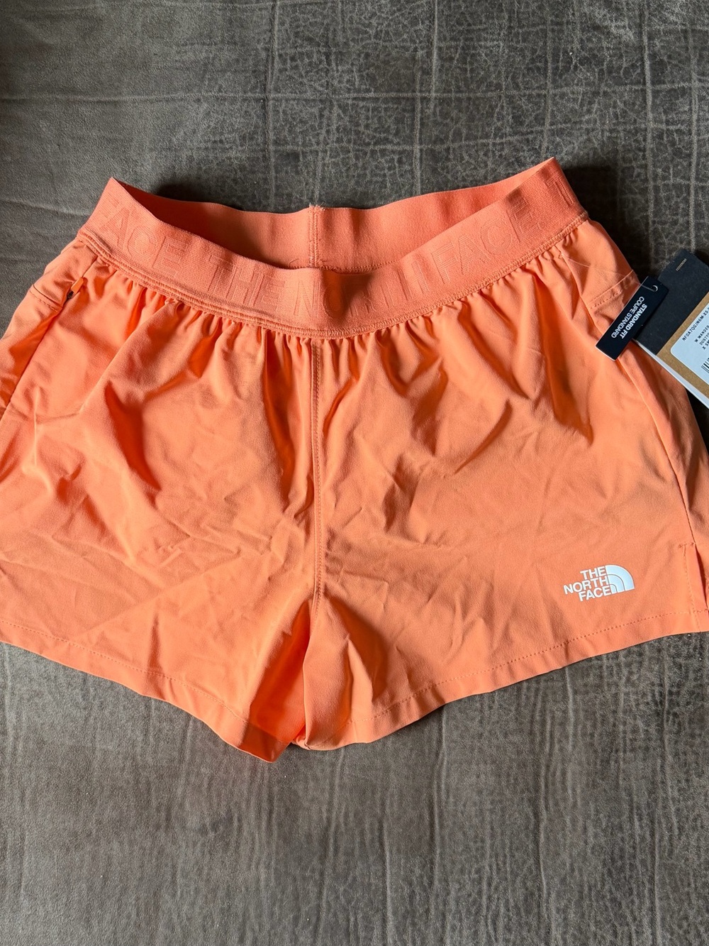 The North Face Coral-Orange Women's Run Shorts